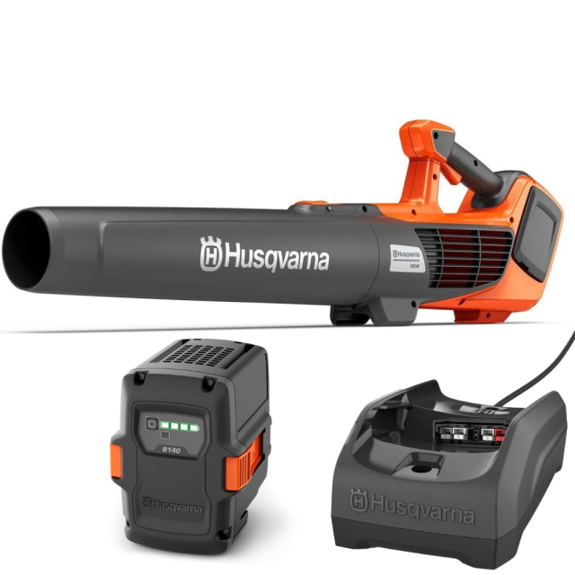 Husqvarna 122iB batteridriven lövblås med batteri och laddare