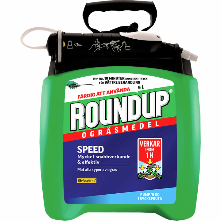 Roundup Speed Pump'n Go ogräsmedel 5L i gruppen Gräsmattevård / Odling hos Gräsklipparbutiken (42164)