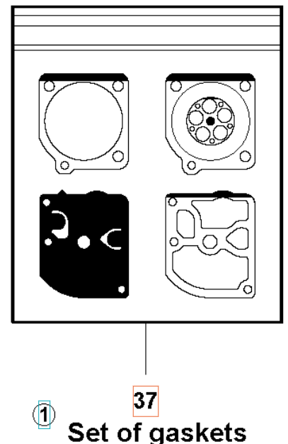 Packningssats 5310045-52 i gruppen  hos Gräsklipparbutiken (5310045-52)