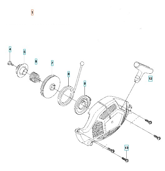 Startapparat Husqvarna 439 i gruppen  hos Gräsklipparbutiken (5793098-01)