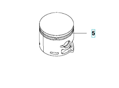 Kolv Husqvarna 543XP, 543XPG i gruppen  hos Gräsklipparbutiken (5817559-01)