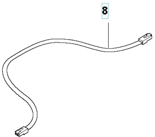 WIRING ASSY L=650MM/ WHITE LAB i gruppen  hos Gräsklipparbutiken (5893508-07)