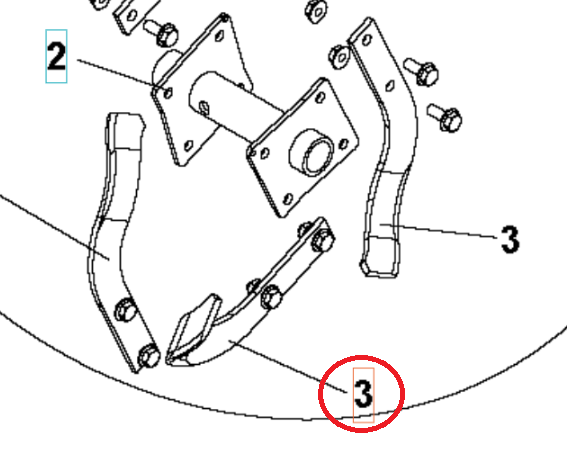 Left Blade Roto400 i gruppen  hos Gräsklipparbutiken (5986782-01)