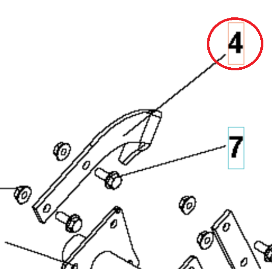 Right Blade Roto400 i gruppen  hos Gräsklipparbutiken (5986784-01)