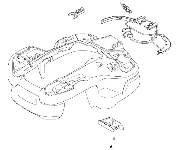 Karosskit 405X 415X 5999887-01 i gruppen Robotgräsklippare / Reservdelar Automower® hos Gräsklipparbutiken (5999887-01)