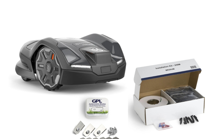 Husqvarna Automower® 410XE Nera Startpaket i gruppen Robotgräsklippare / Husqvarna Automower® hos Gräsklipparbutiken (9706544)